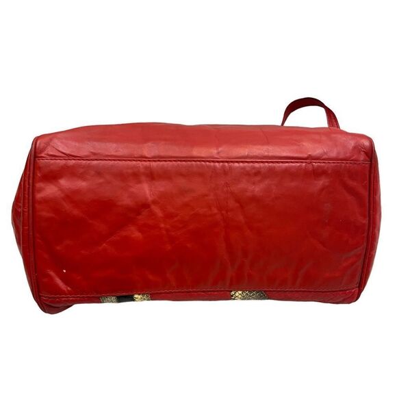 RARE‎ Vintage San Marco Brand Genuine Leather Large Handbag - Picture 5 of 15